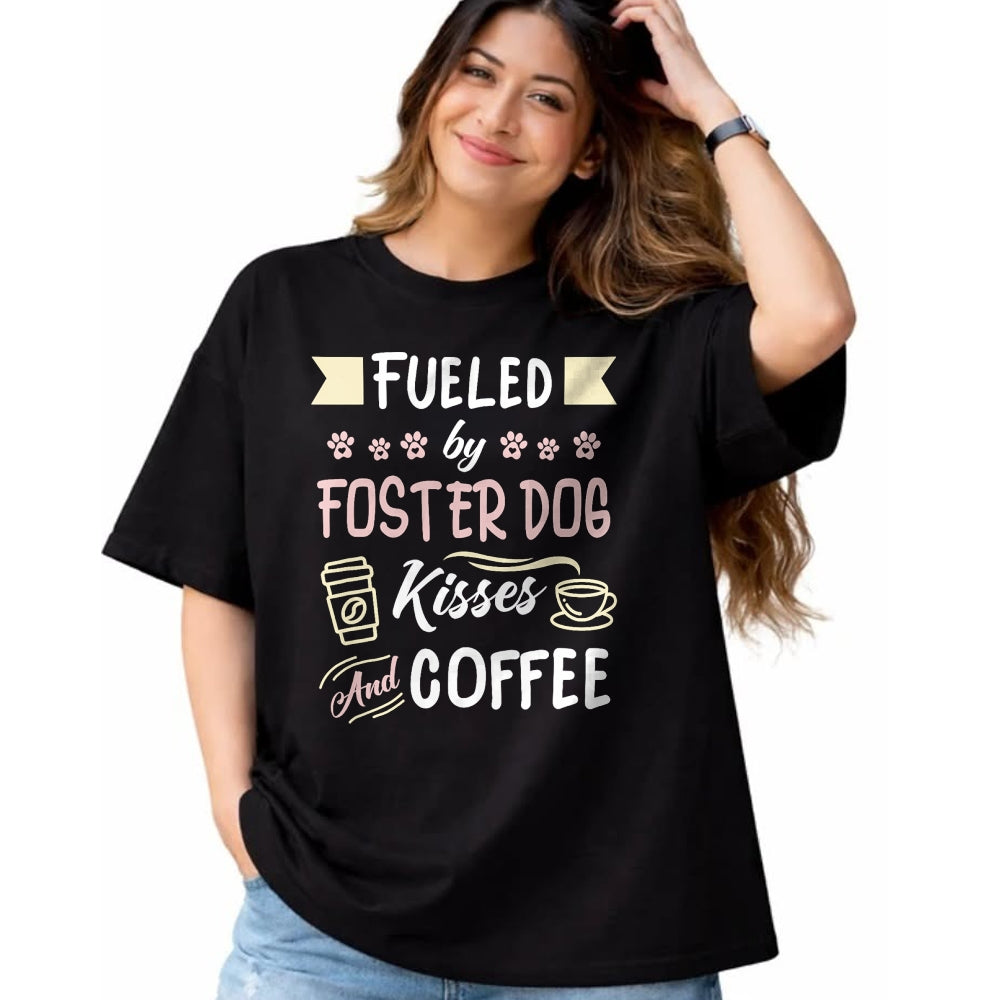 Dog Love Shirt, Dog Lover Gift T-Shirt/Hoodie/Sweatshirt HLT00 - Foster Dog Mom Coffee Lover T-Shirt (1)