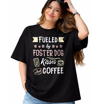 Dog Love Shirt, Dog Lover Gift T-Shirt/Hoodie/Sweatshirt HLT00 - Foster Dog Mom Coffee Lover T-Shirt (1)