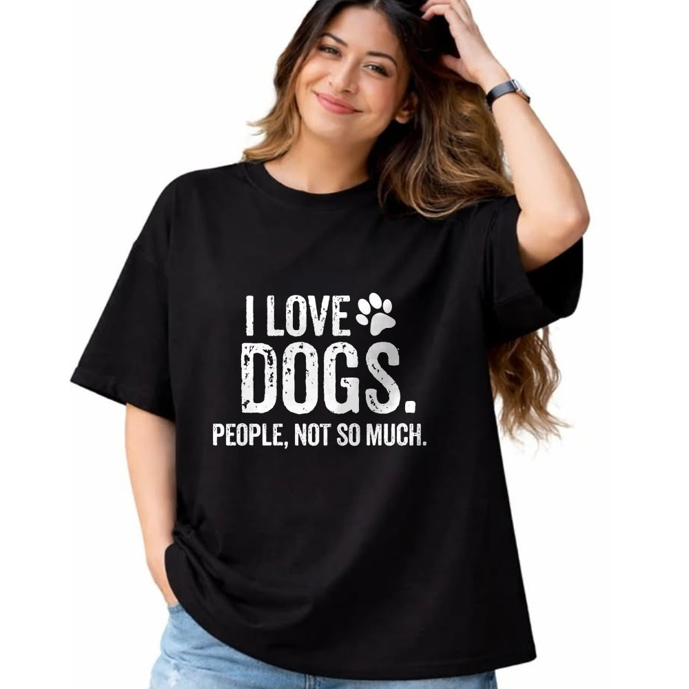 Dog Love Shirt, Dog Lover Gift T-Shirt/Hoodie/Sweatshirt HLT00 - I Love Dogs. People, Not So Much Funny Dog Lover Gift T-Shirt
