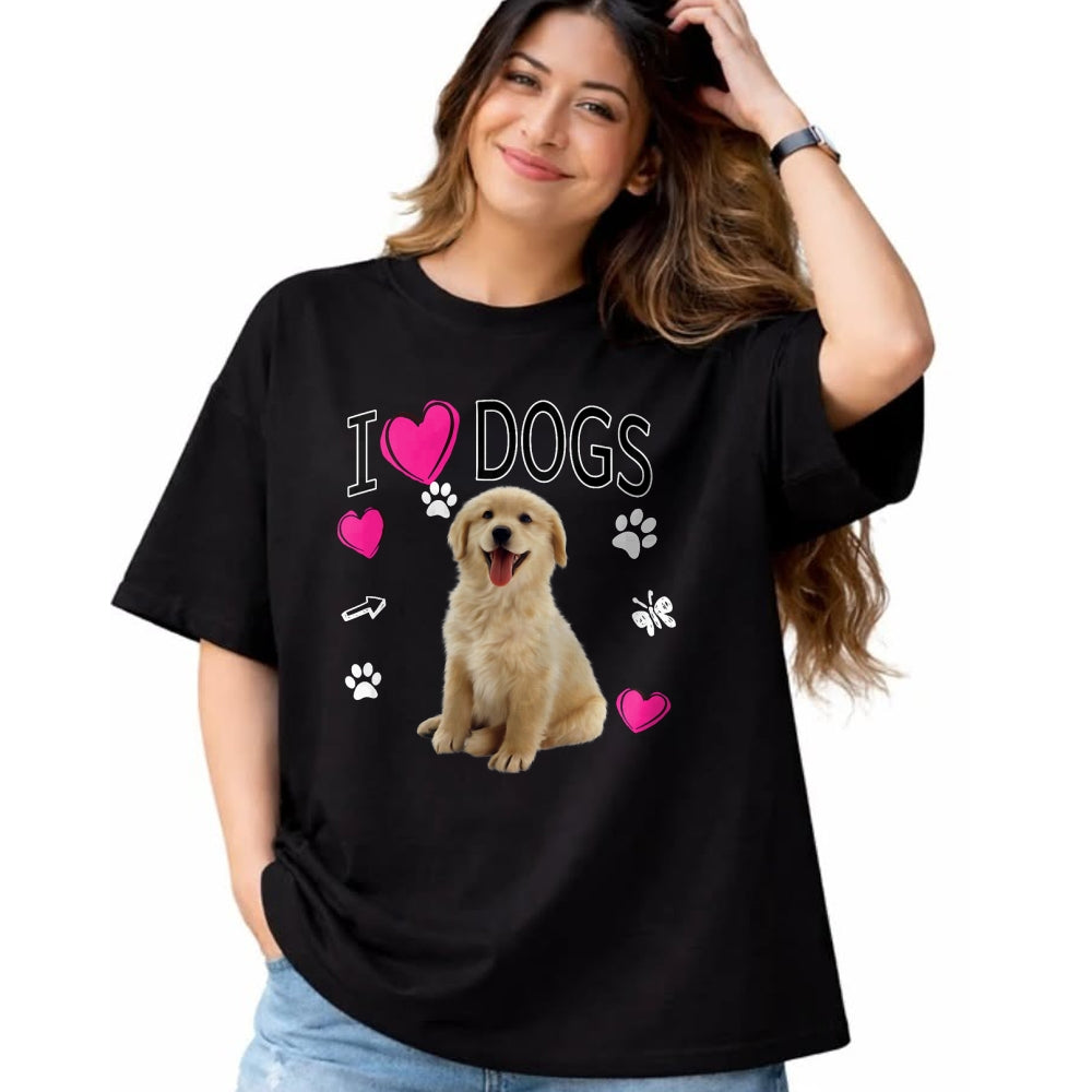 Dog Love Shirt, Dog Lover Gift T-Shirt/Hoodie/Sweatshirt HLT00 - I Love Dogs Shirt - Golden Labrador retriever t shirt T-Shirt