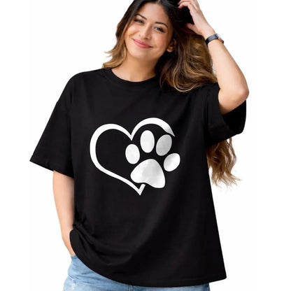 Dog Love Shirt, Dog Lover Gift T-Shirt/Hoodie/Sweatshirt HLT00 - Dog Dad Mom Puppy Shirt Love Dogs Paw Print Heart Women Men T-Shirt