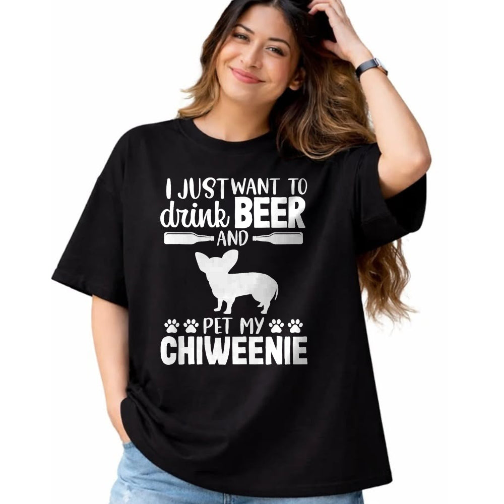 Dog Love Shirt, Dog Lover Gift T-Shirt/Hoodie/Sweatshirt HLT00 - Beer Funny Dog Owner Lover Chiweenie Dog Mom Dad Gift T-Shirt