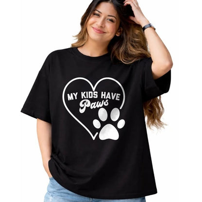 Dog Love Shirt, Dog Lover Gift T-Shirt/Hoodie/Sweatshirt HLT00 - Funny Pet Lover Cat Dog Mom Dad MY KIDS HAVE PAWS T-Shirt
