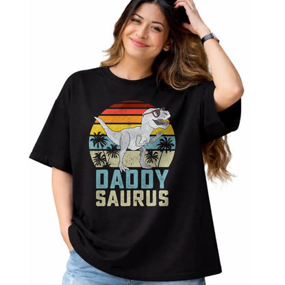 Best Dinosaur Lover Shirt, Funny Dinosaur UnisexT-Shirt/Hoodie/Sweatshirt HLT00 - Daddysaurus T Rex Dinosaur Daddy Saurus Family Matching T-Shirt (2)