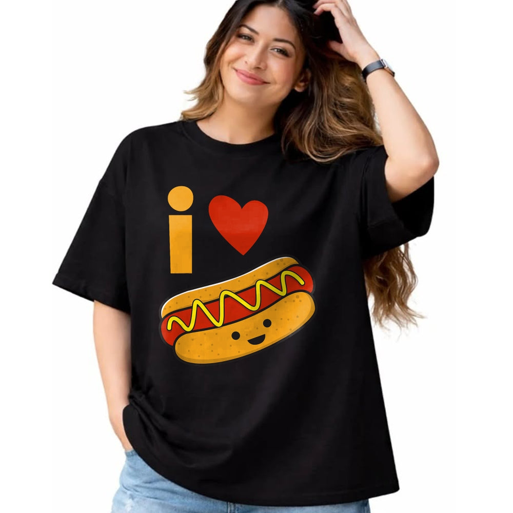 Dog Love Shirt, Dog Lover Gift T-Shirt/Hoodie/Sweatshirt HLT00 - I Love Hot Dog Shirt T-Shirt