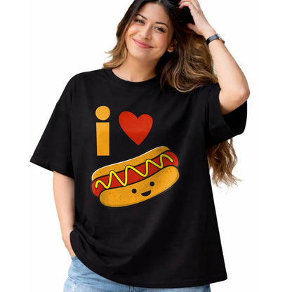 Dog Love Shirt, Dog Lover Gift T-Shirt/Hoodie/Sweatshirt HLT00 - I Love Hot Dog Shirt T-Shirt