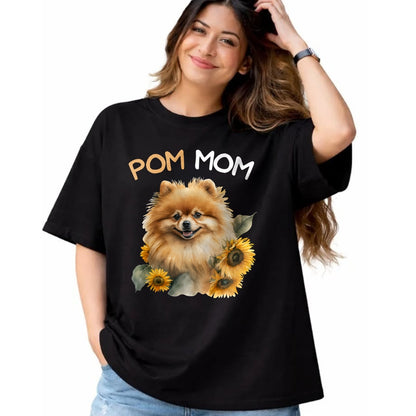 Dog Love Shirt, Dog Lover Gift T-Shirt/Hoodie/Sweatshirt HLT00 -Pomeranian Mom Pom Dog Mama T-Shirt