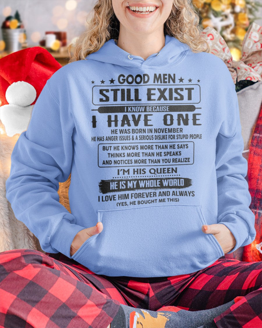 November - Good men Still Exist - gift for your girlfriend, wife from Husband - TOBY11 (SKU-GM-11)