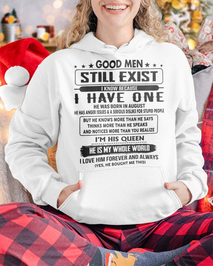 August - Good men Still Exist - gift for your girlfriend, wife from Husband - TOBY08 (SKU-GM-08)