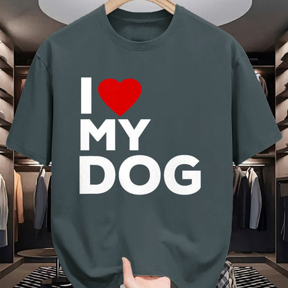 Dog Love Shirt, Dog Lover Gift T-Shirt/Hoodie/Sweatshirt HLT00 - I Love My Dog Tshirt for Dog Lovers with Heart T-Shirt