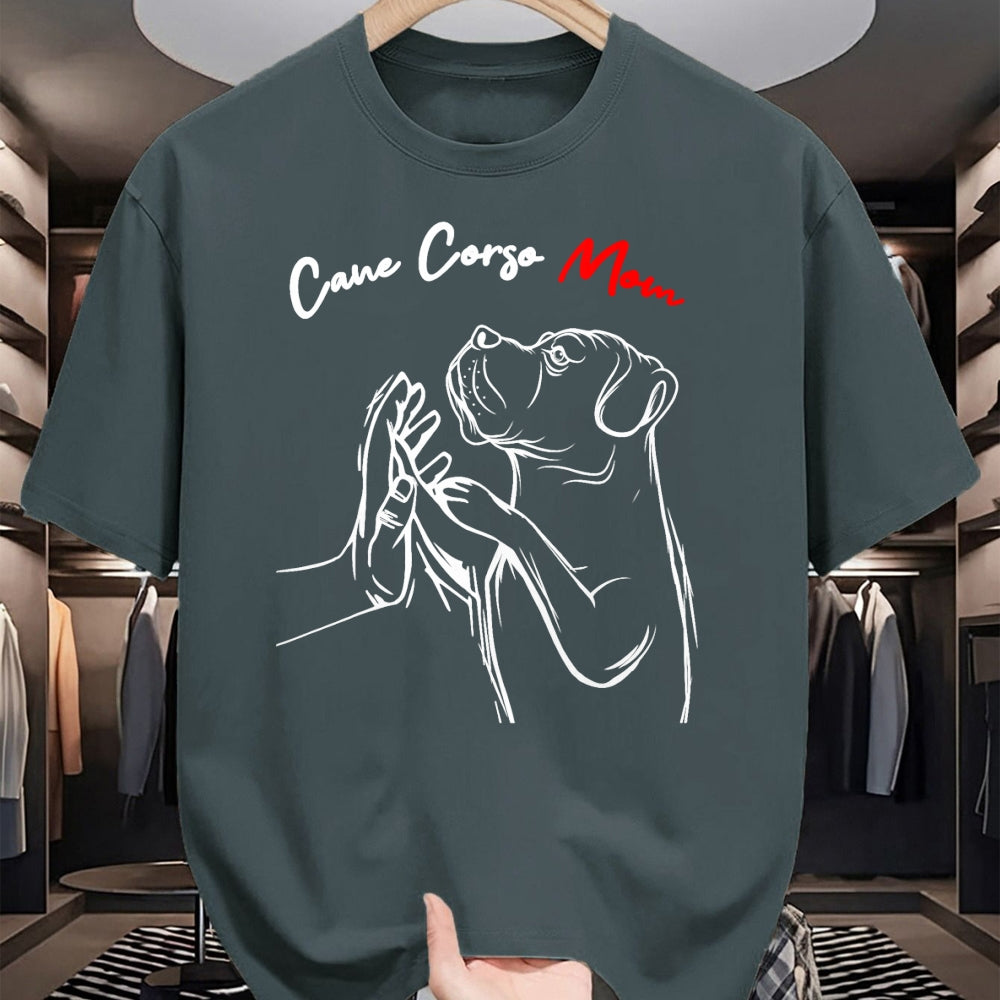 Dog Love Shirt, Dog Lover Gift T-Shirt/Hoodie/Sweatshirt HLT00 - Cane Corso Mom Italian Mastiff Dog Women T-Shirt