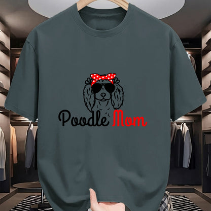 Dog Love Shirt, Dog Lover Gift T-Shirt/Hoodie/Sweatshirt HLT00 - Poodle Mom Vintage Funny Cute Dog Poodle Mom T-Shirt