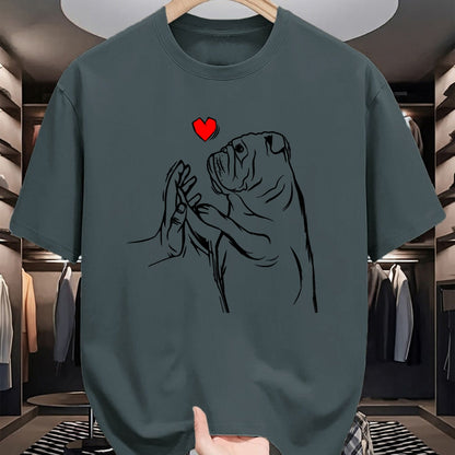 Dog Love Shirt, Dog Lover Gift T-Shirt/Hoodie/Sweatshirt HLT00 - English Bulldog Love Cute Bully Dog Mom Funny Girls Gift T-Shirt