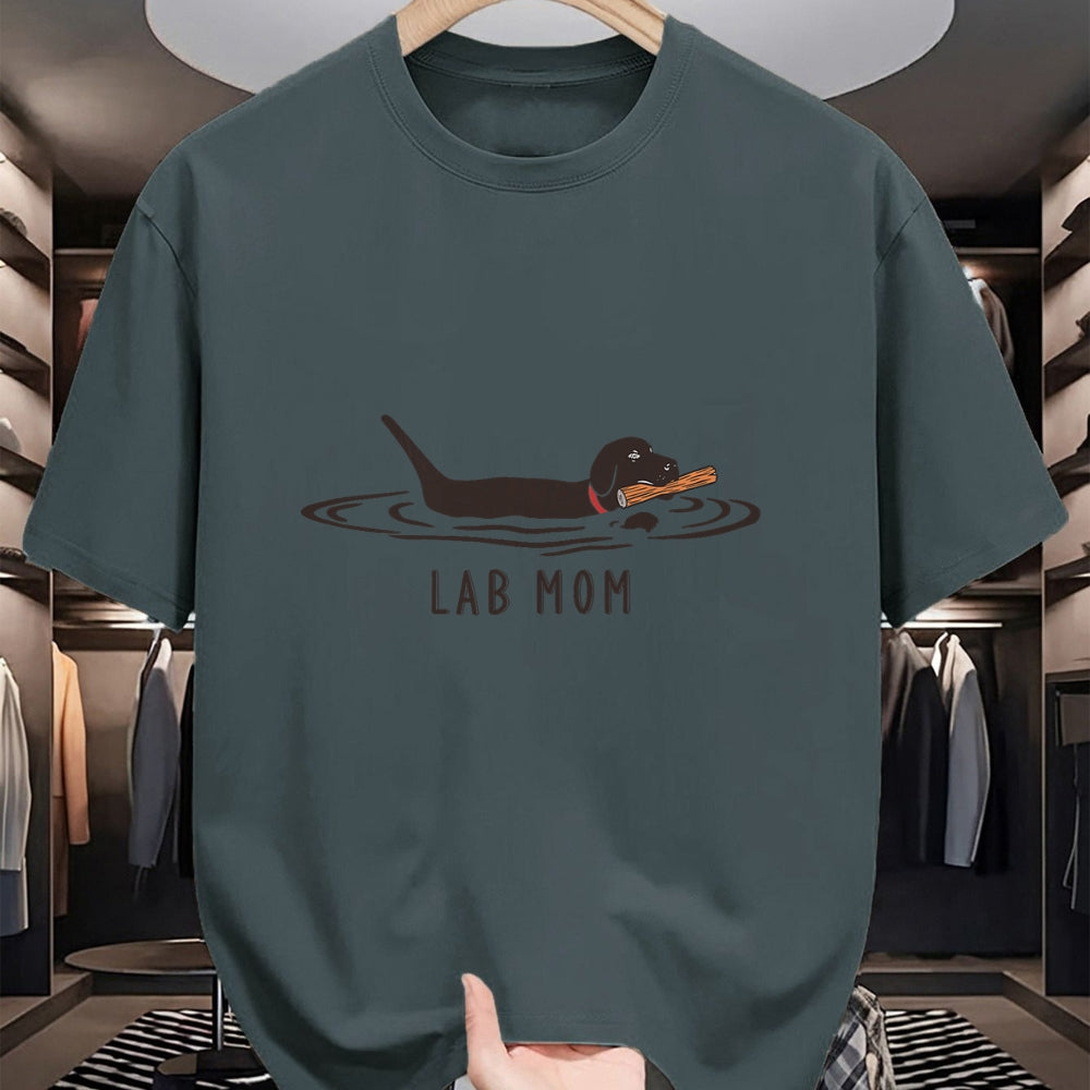 Dog Love Shirt, Dog Lover Gift T-Shirt/Hoodie/Sweatshirt HLT00 - Womens Lab Mom Labrador Retriever Dog Owner Mother T-Shirt