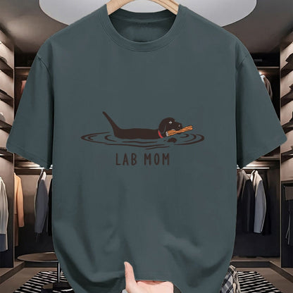 Dog Love Shirt, Dog Lover Gift T-Shirt/Hoodie/Sweatshirt HLT00 - Womens Lab Mom Labrador Retriever Dog Owner Mother T-Shirt