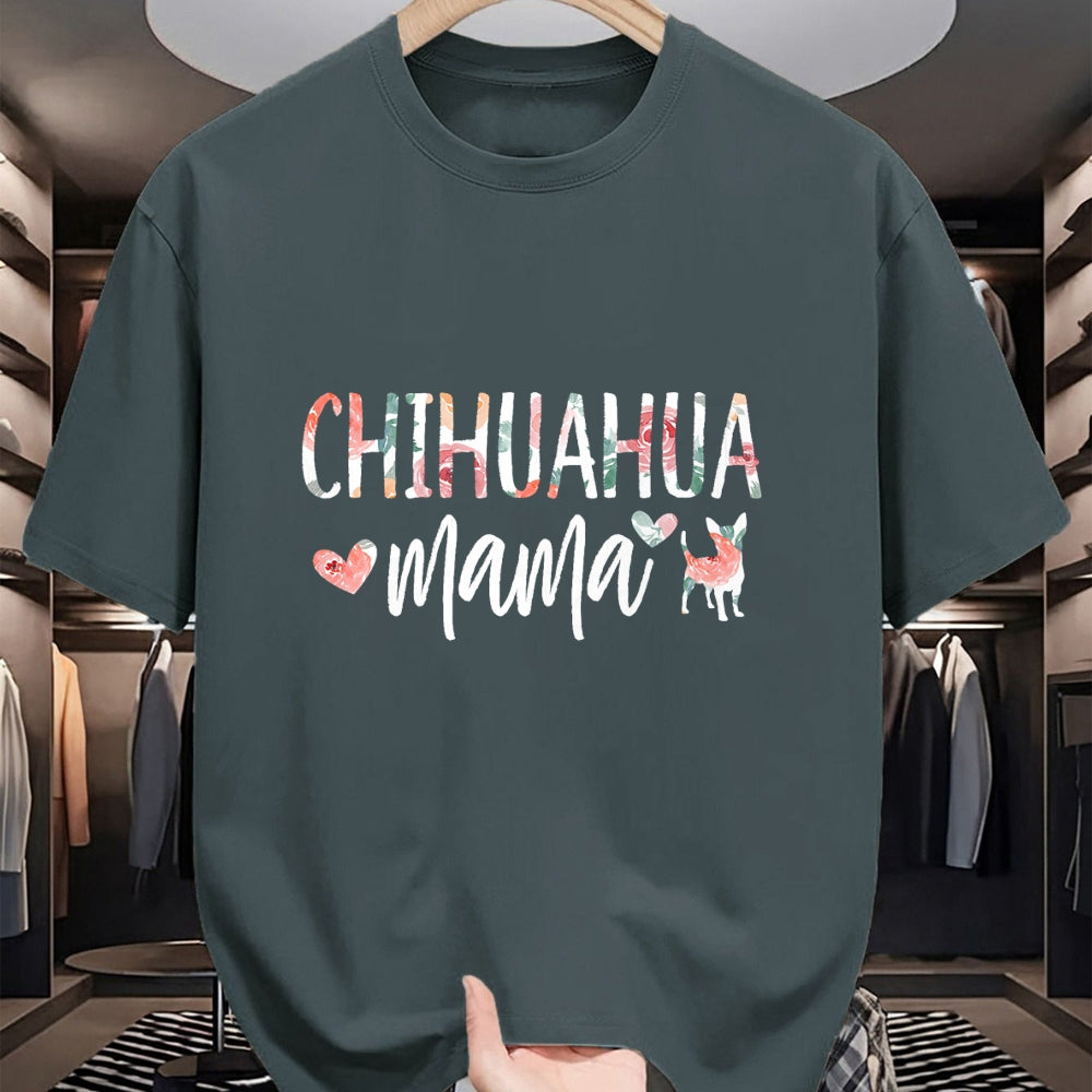 Dog Love Shirt, Dog Lover Gift T-Shirt/Hoodie/Sweatshirt HLT00 - Chihuahua Mama Dog Lover for Mom Cute for Women Owner Puppy T-Shirt