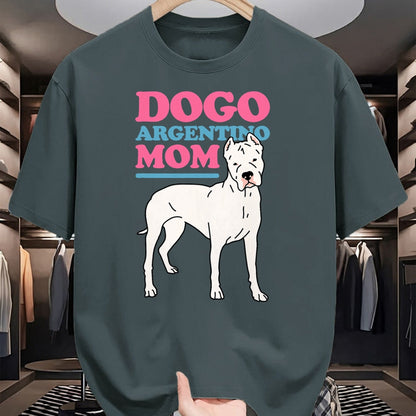 Dog Love Shirt, Dog Lover Gift T-Shirt/Hoodie/Sweatshirt HLT00 - Dogo Argentino Mom Dog Owner Dogo Argentino T-Shirt