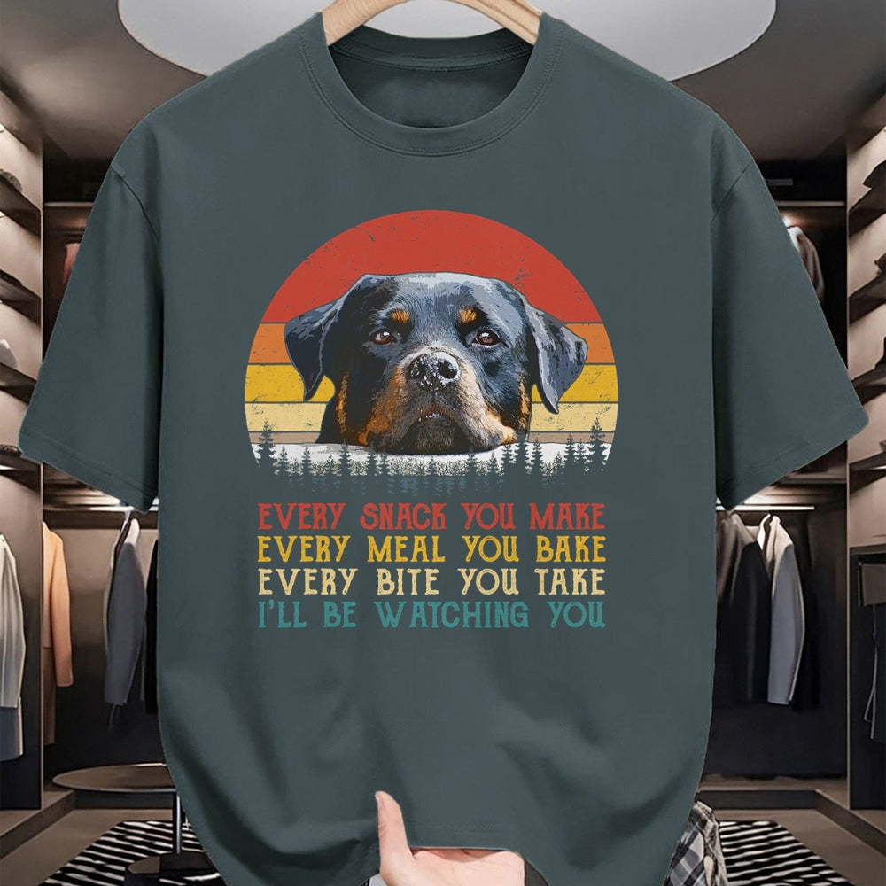 Dog Love Shirt, Dog Lover Gift T-Shirt/Hoodie/Sweatshirt HLT00 - Every Snack You Make Dog Shirt Rottie Mom Cute Rottweiler T-Shirt