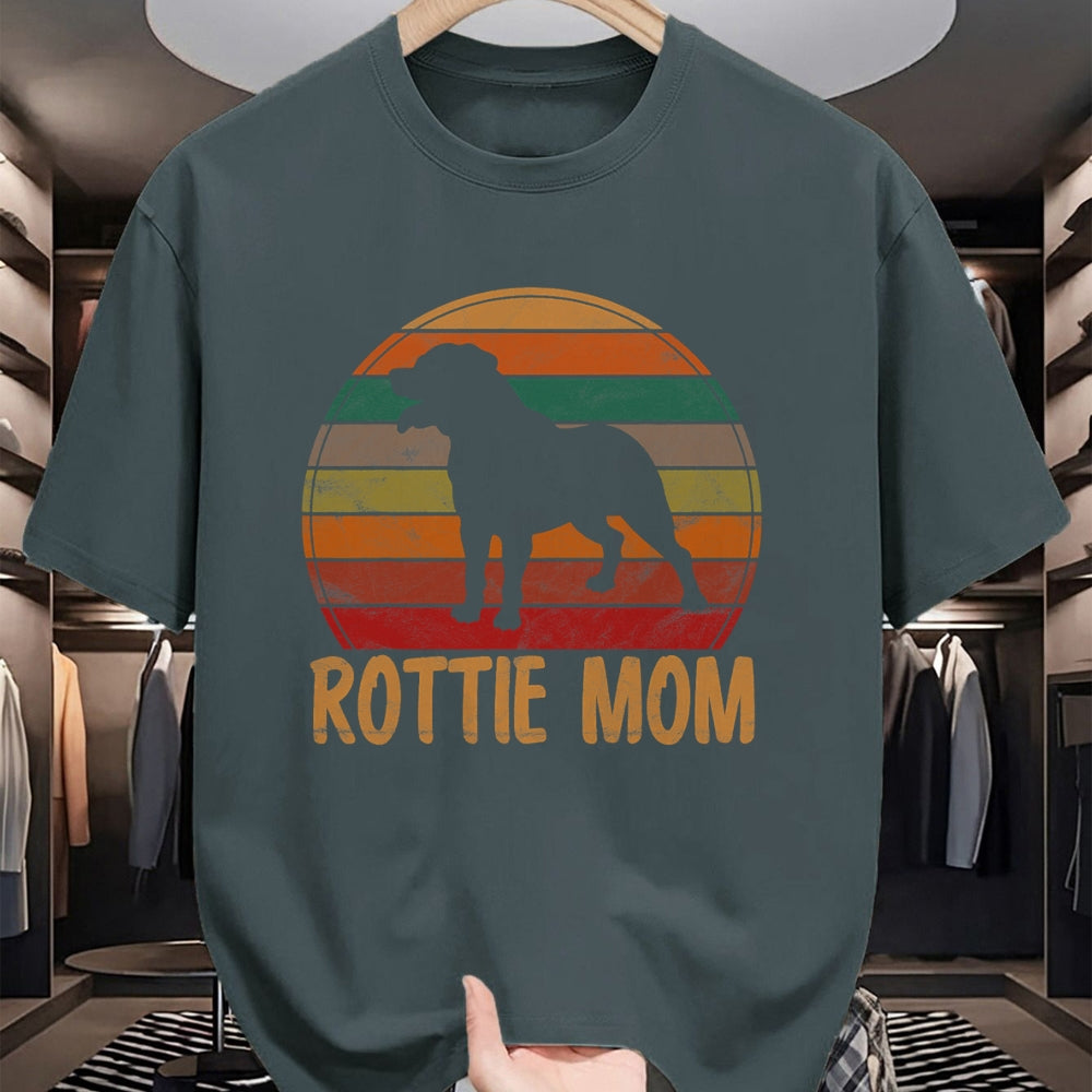 Dog Love Shirt, Dog Lover Gift T-Shirt/Hoodie/Sweatshirt HLT00 - Retro Rottweiler Mom Gift Rott Dog Mother Pet Rottie Mama T-Shirt