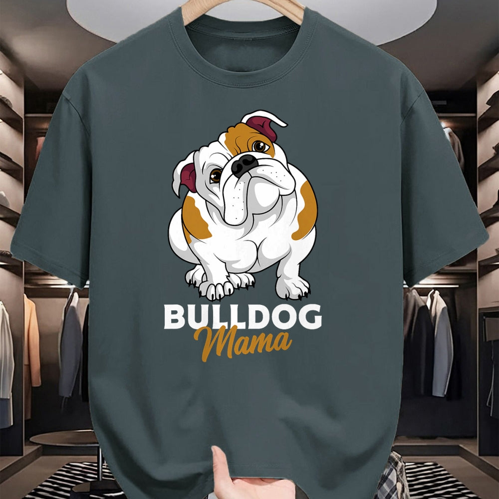 Dog Love Shirt, Dog Lover Gift T-Shirt/Hoodie/Sweatshirt HLT00 - English Bulldog Mama Cute Bully Dog Mom Funny Womens Gift T-Shirt