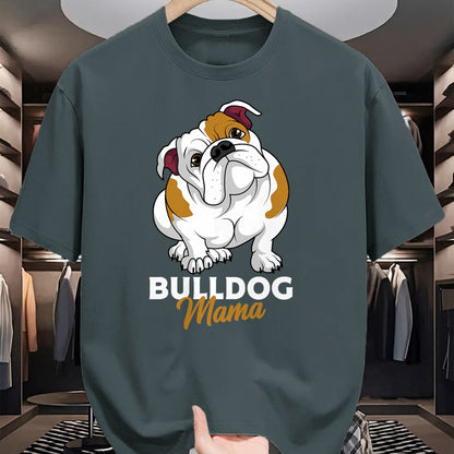 Dog Love Shirt, Dog Lover Gift T-Shirt/Hoodie/Sweatshirt HLT00 - English Bulldog Mama Cute Bully Dog Mom Funny Womens Gift T-Shirt