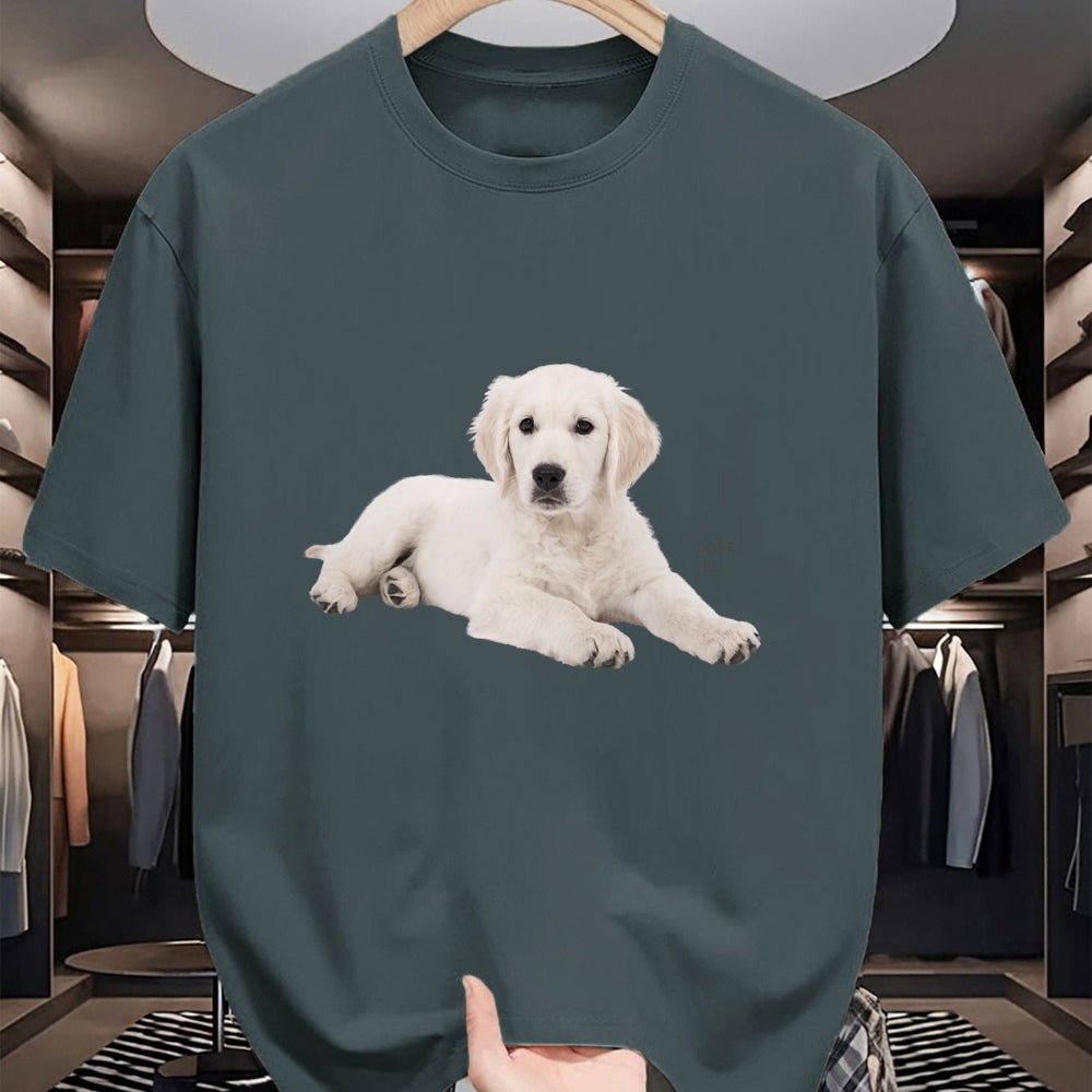 Dog Love Shirt, Dog Lover Gift T-Shirt/Hoodie/Sweatshirt HLT00 - White Labrador Retriever Shirt Yellow Love Lab Mom Dog Dad T-Shirt