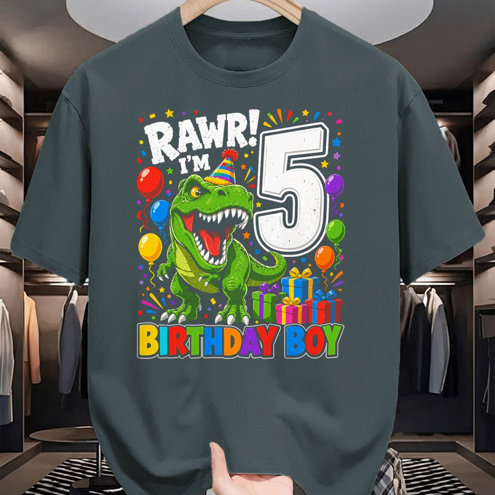 Best Dinosaur Lover Shirt, Funny Dinosaur UnisexT-Shirt/Hoodie/Sweatshirt HLT00 - Dinosaur 5th Five Rawr I_m 5 Birthday Boy T Rex Boys Gifts T-Shirt