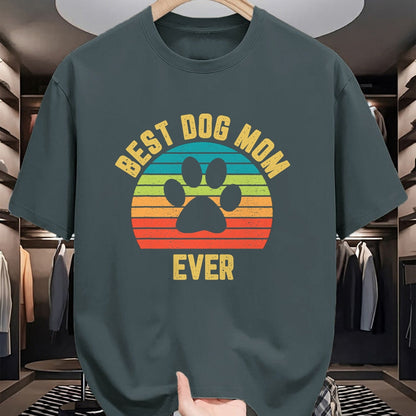 Dog Love Shirt, Dog Lover Gift T-Shirt/Hoodie/Sweatshirt HLT00 - Vintage Dog Mom Shirt Mother Loves Dogs Mama Colorful Design T-Shirt
