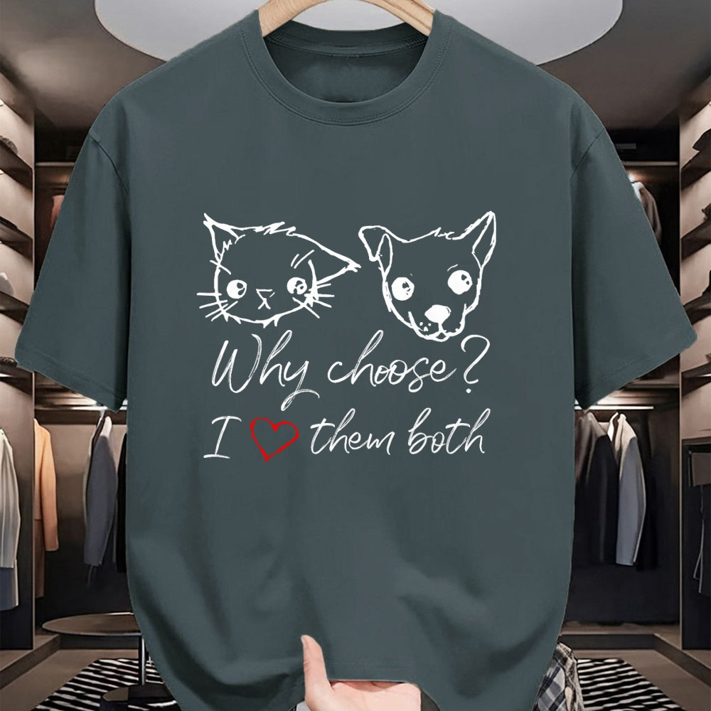 Dog Love Shirt, Dog Lover Gift T-Shirt/Hoodie/Sweatshirt HLT00 - Cat and Dog Lover I Love Puppies and Kittens T-Shirt