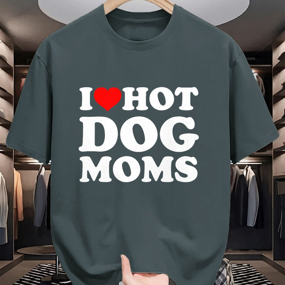 Dog Love Shirt, Dog Lover Gift T-Shirt/Hoodie/Sweatshirt HLT00 - I Love Hot Dog Moms T-Shirt