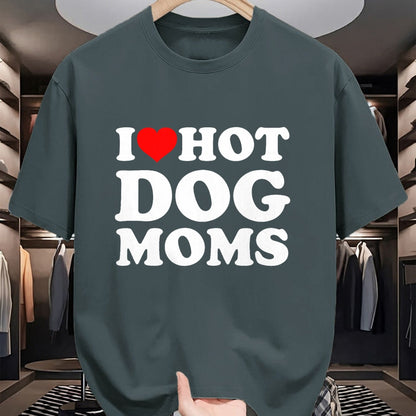 Dog Love Shirt, Dog Lover Gift T-Shirt/Hoodie/Sweatshirt HLT00 - I Love Hot Dog Moms T-Shirt