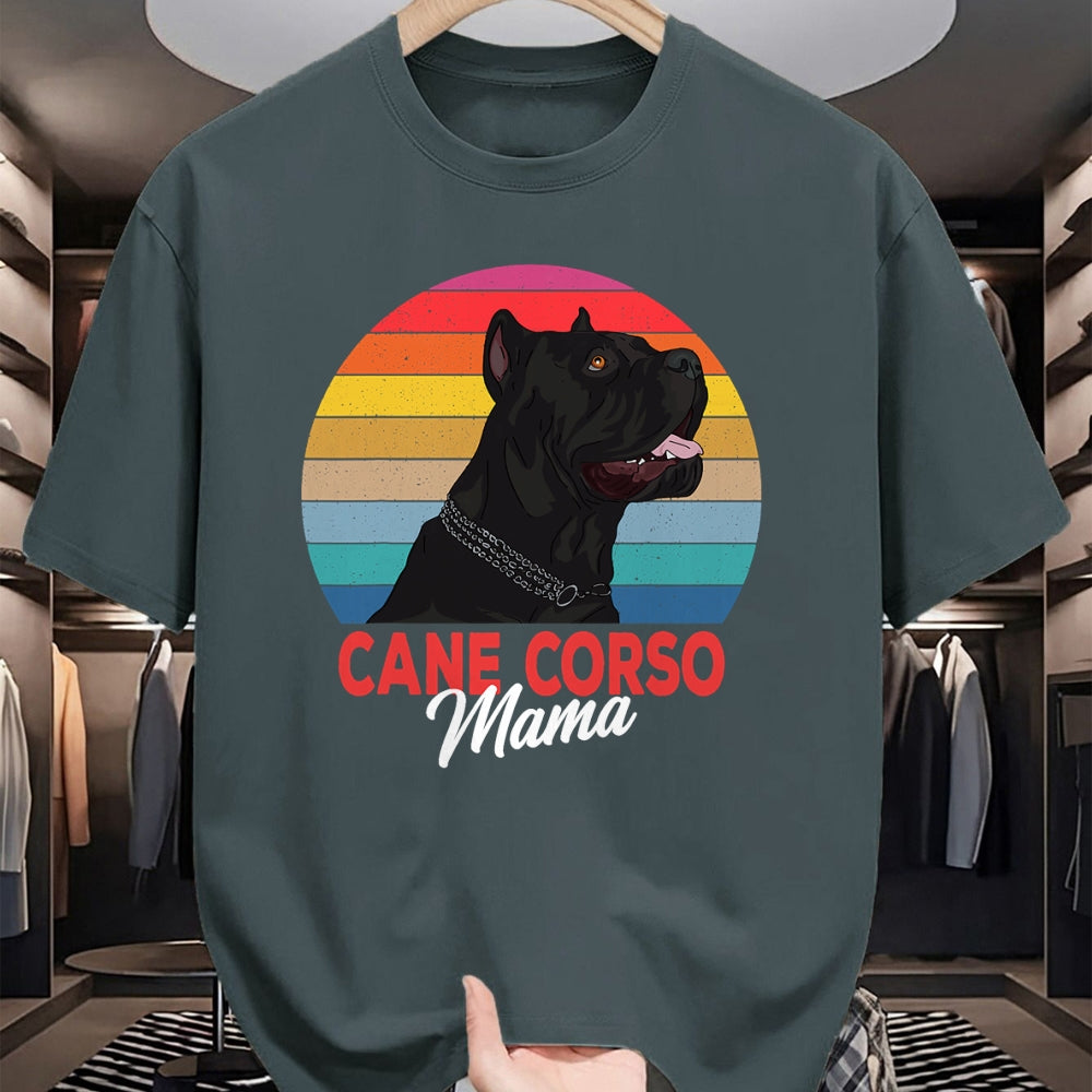 Dog Love Shirt, Dog Lover Gift T-Shirt/Hoodie/Sweatshirt HLT00 - Cane Corso Mama Italian Mastiff Dog Mom Funny Girls Gift T-Shirt