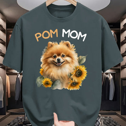 Dog Love Shirt, Dog Lover Gift T-Shirt/Hoodie/Sweatshirt HLT00 -Pomeranian Mom Pom Dog Mama T-Shirt
