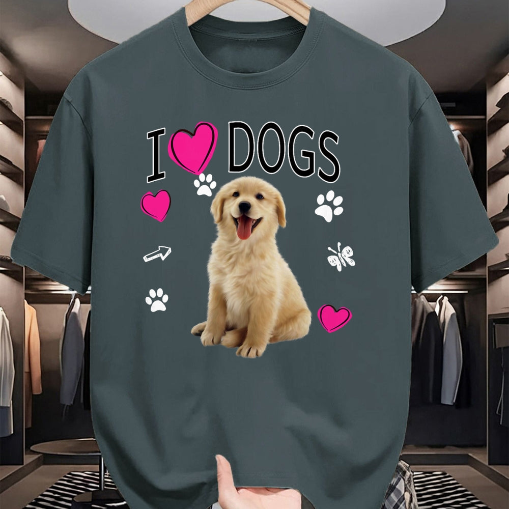 Dog Love Shirt, Dog Lover Gift T-Shirt/Hoodie/Sweatshirt HLT00 - I Love Dogs Shirt - Golden Labrador retriever t shirt T-Shirt