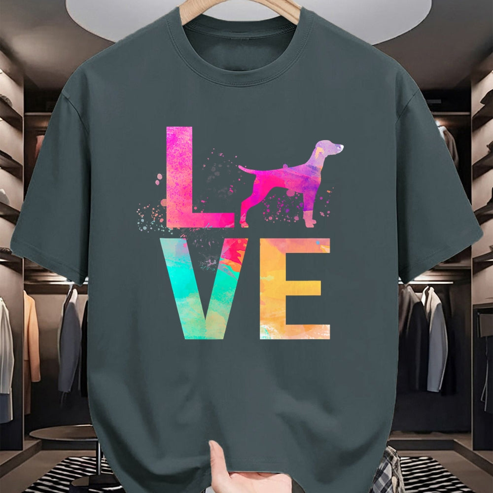 Dog Love Shirt, Dog Lover Gift T-Shirt/Hoodie/Sweatshirt HLT00 - Colorful Vizsla Dog Mom Gifts Vizsla T-Shirt