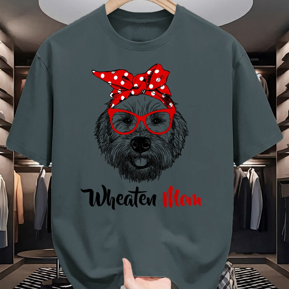 Dog Love Shirt, Dog Lover Gift T-Shirt/Hoodie/Sweatshirt HLT00 - Wheaten Terrier Mom Mama Dog T-Shirt