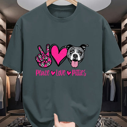 Dog Love Shirt, Dog Lover Gift T-Shirt/Hoodie/Sweatshirt HLT00 - Pit Bull Lives Matter Pittie Puppy Dog Mom Ladies Pitbull T-Shirt