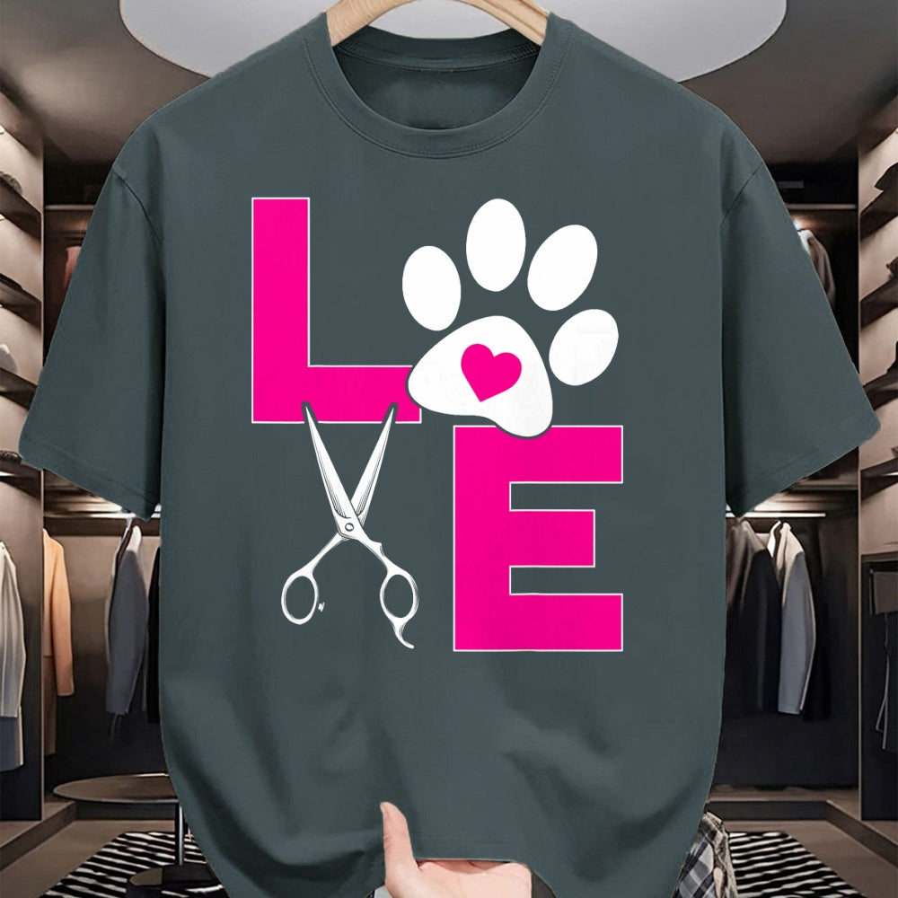 Dog Love Shirt, Dog Lover Gift T-Shirt/Hoodie/Sweatshirt HLT00 - Cute Dog Groomer Funny Dog Grooming Love Christmas T-Shirt
