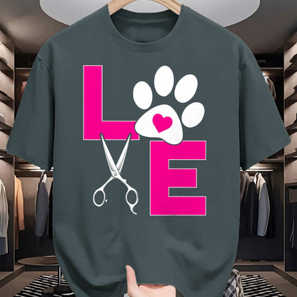 Dog Love Shirt, Dog Lover Gift T-Shirt/Hoodie/Sweatshirt HLT00 - Cute Dog Groomer Funny Dog Grooming Love Christmas T-Shirt