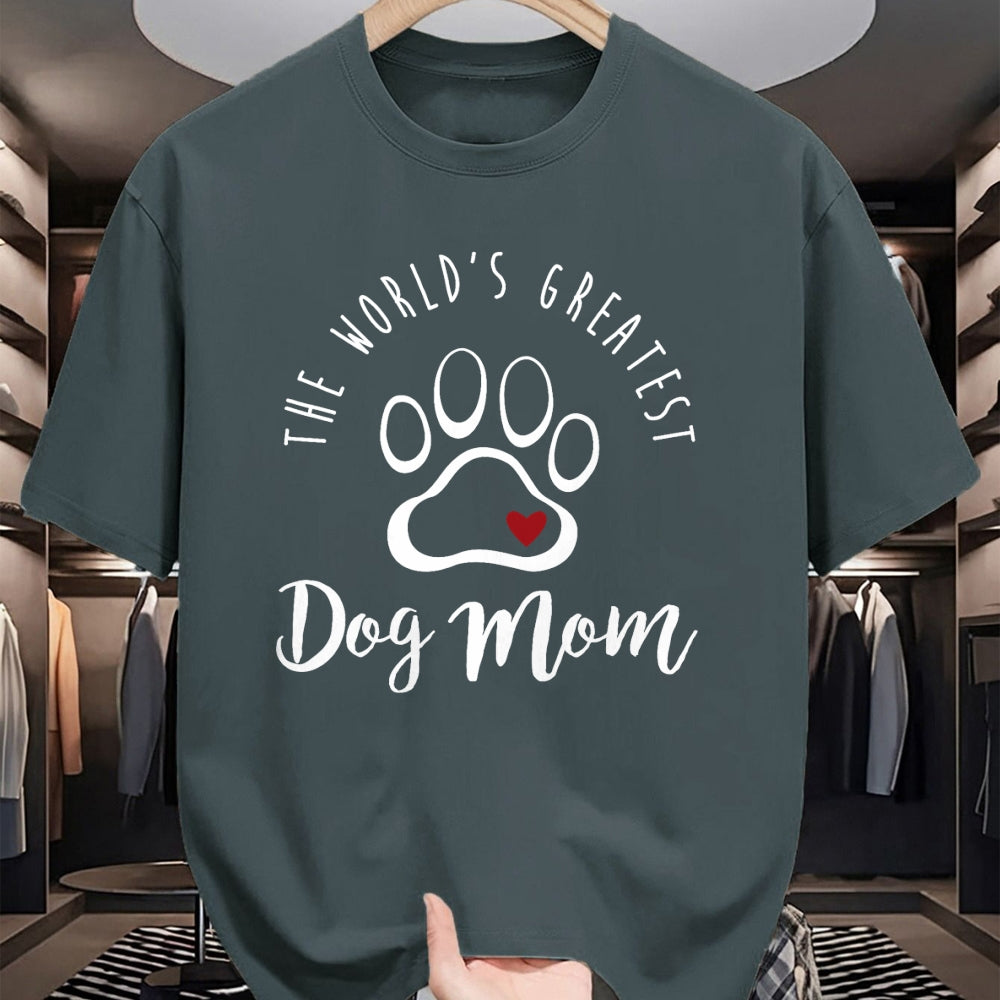 Dog Love Shirt, Dog Lover Gift T-Shirt/Hoodie/Sweatshirt HLT00 - The World_s Greatest Dog Mom T Shirt, I Love My Dog Gift T-Shirt
