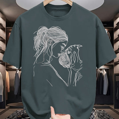 Dog Love Shirt, Dog Lover Gift T-Shirt/Hoodie/Sweatshirt HLT00 - English Bulldog Mom Dog Art Mother_s Day T-Shirt
