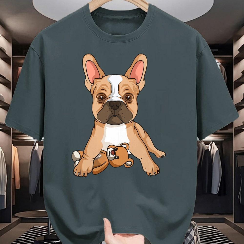Dog Love Shirt, Dog Lover Gift T-Shirt/Hoodie/Sweatshirt HLT00 - French Bulldog Frenchie Love Cute Dog Mom Funny Girls T-Shirt