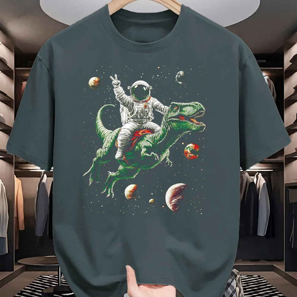Best Dinosaur Lover Shirt, Funny Dinosaur UnisexT-Shirt/Hoodie/Sweatshirt HLT00 - Astronaut Dinosaur T Rex Outer Space Science Galaxy Universe T-Shirt