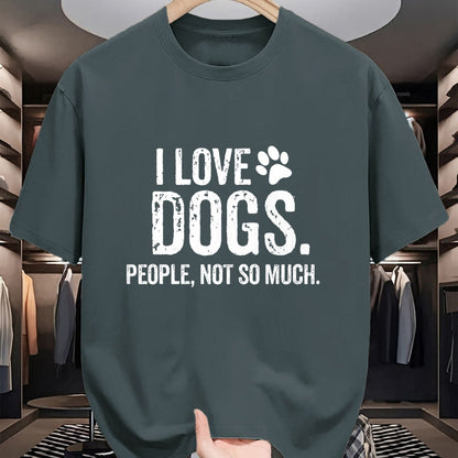 Dog Love Shirt, Dog Lover Gift T-Shirt/Hoodie/Sweatshirt HLT00 - I Love Dogs. People, Not So Much Funny Dog Lover Gift T-Shirt