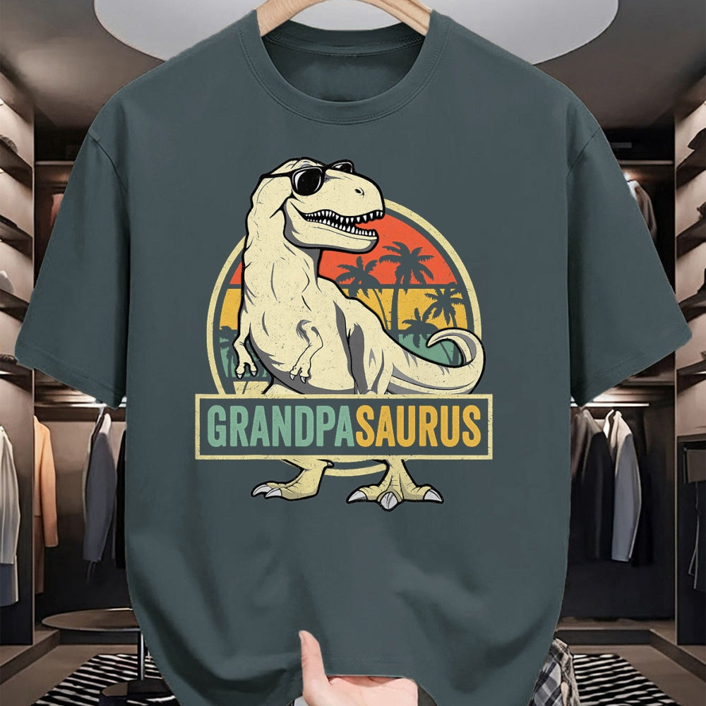 Best Dinosaur Lover Shirt, Funny Dinosaur UnisexT-Shirt/Hoodie/Sweatshirt HLT00 - Grandpasaurus T Rex Dinosaur Grandpa Saurus Family Matching T-Shirt