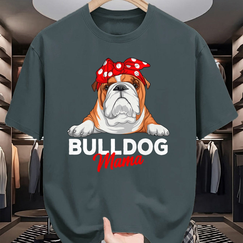 Dog Love Shirt, Dog Lover Gift T-Shirt/Hoodie/Sweatshirt HLT00 - English Bulldog Mama Bully Dog Mom Funny Womens Gift T-Shirt