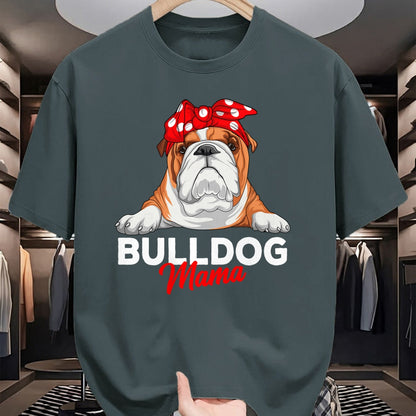 Dog Love Shirt, Dog Lover Gift T-Shirt/Hoodie/Sweatshirt HLT00 - English Bulldog Mama Bully Dog Mom Funny Womens Gift T-Shirt