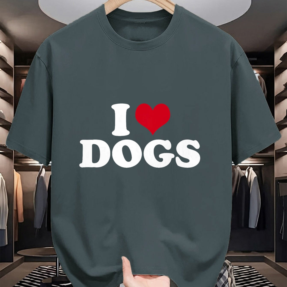 Dog Love Shirt, Dog Lover Gift T-Shirt/Hoodie/Sweatshirt HLT00 - I Love Dogs T-Shirt (1)