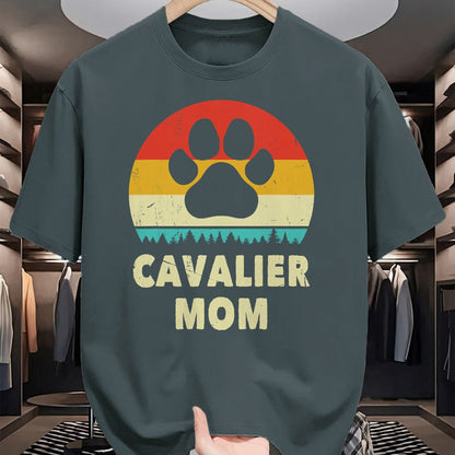 Dog Love Shirt, Dog Lover Gift T-Shirt/Hoodie/Sweatshirt HLT00 - Cavalier King Charles Spaniel Mom Vintage Dog Gift Women T-Shirt