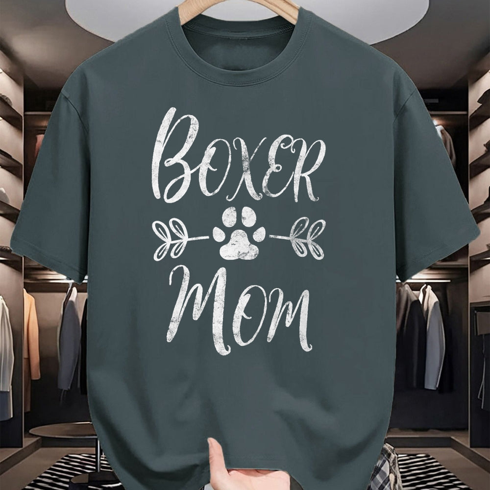 Dog Love Shirt, Dog Lover Gift T-Shirt/Hoodie/Sweatshirt HLT00 - Boxer Mom Shirt Boxer Dog Lover Owner Funny Boxer Dog Mom T-Shirt